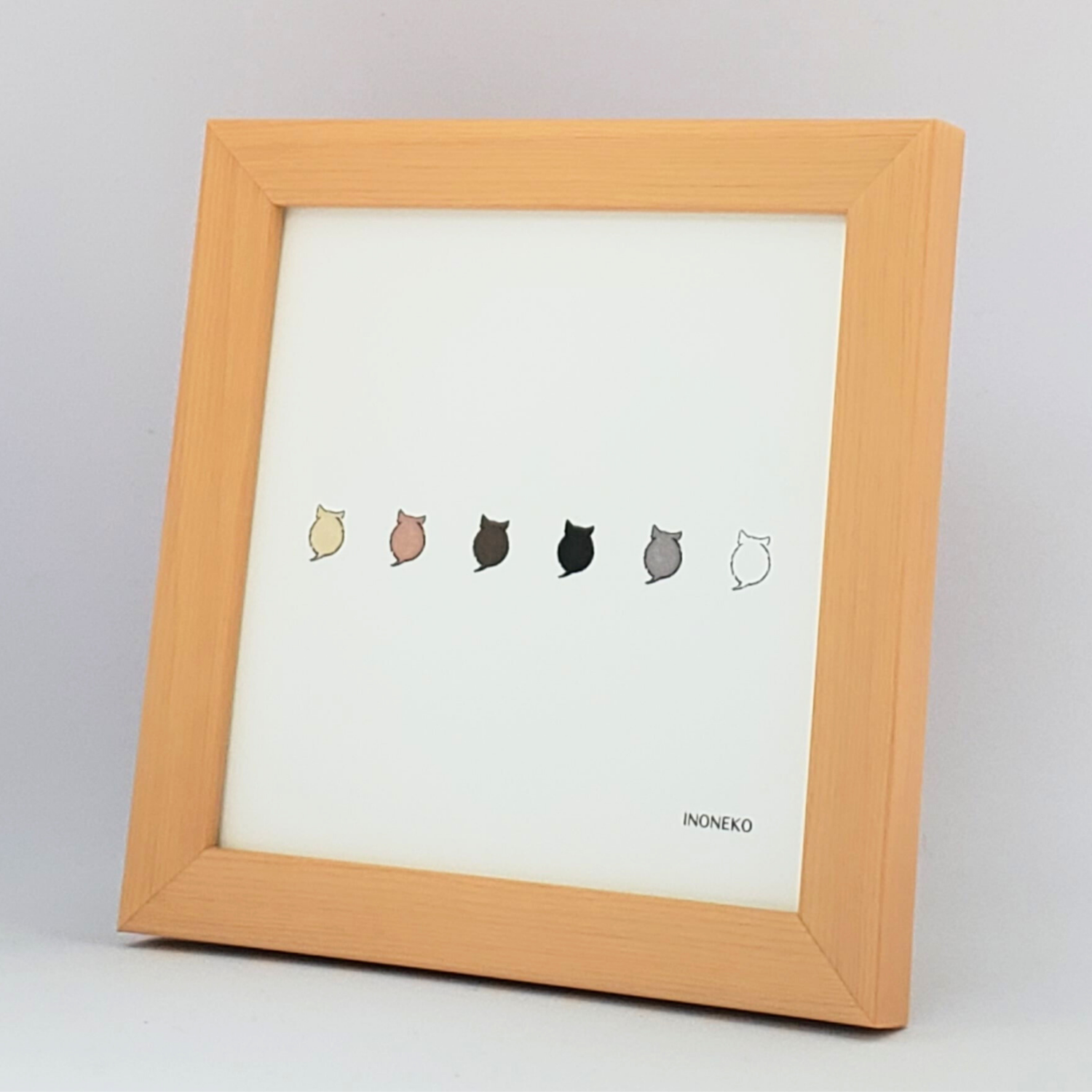 10cmフレームイラスト 仔猫玉 単色