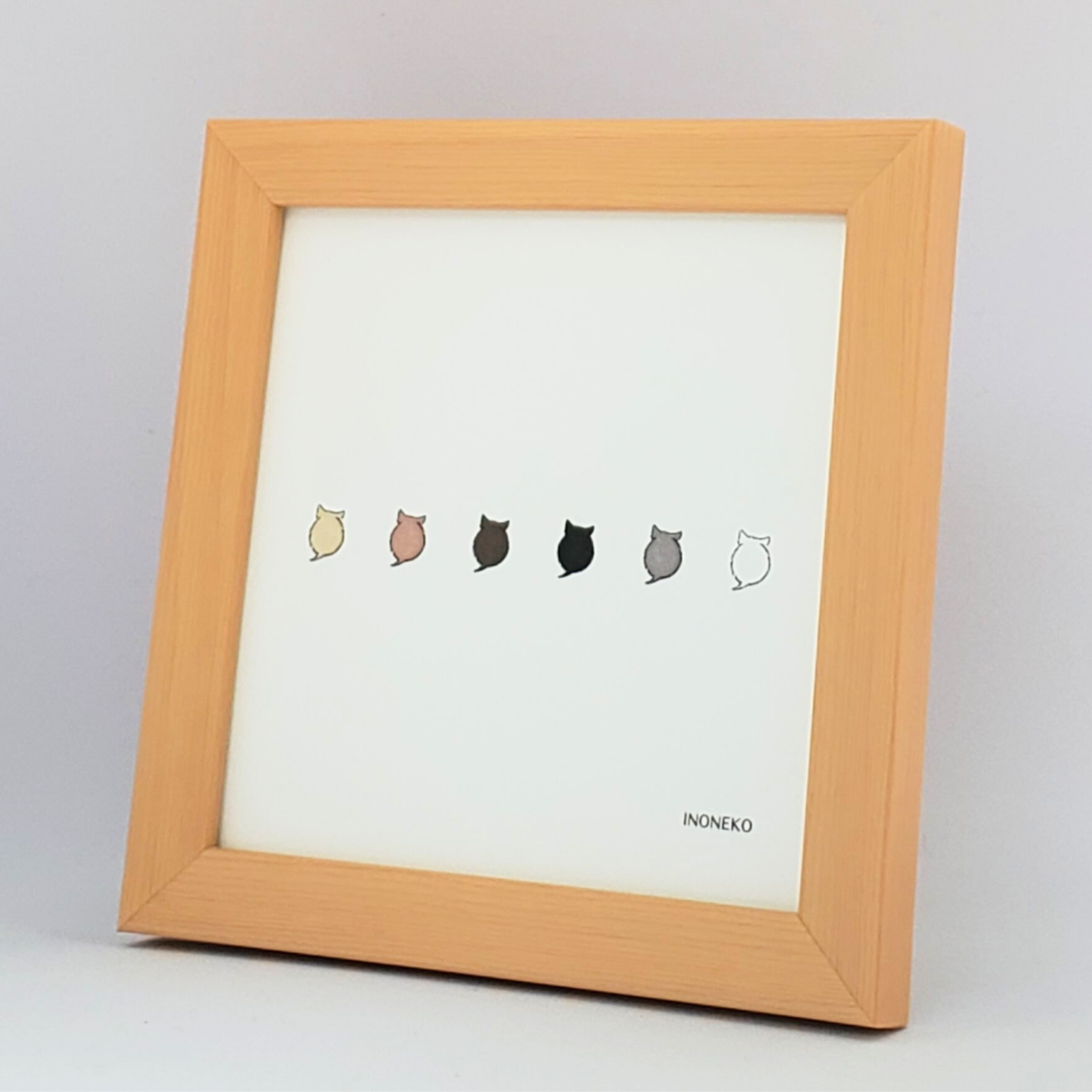 10cmフレームイラスト 仔猫玉 単色