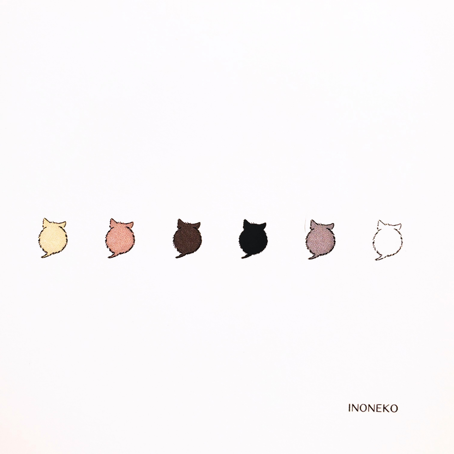 10cmフレームイラスト 仔猫玉 単色