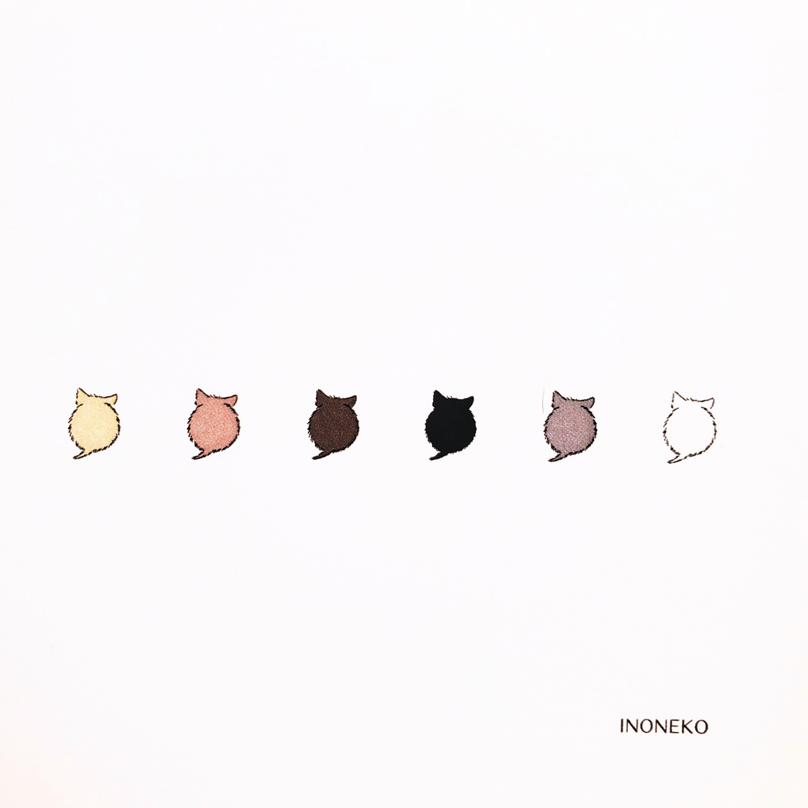 10cmフレームイラスト 仔猫玉 単色