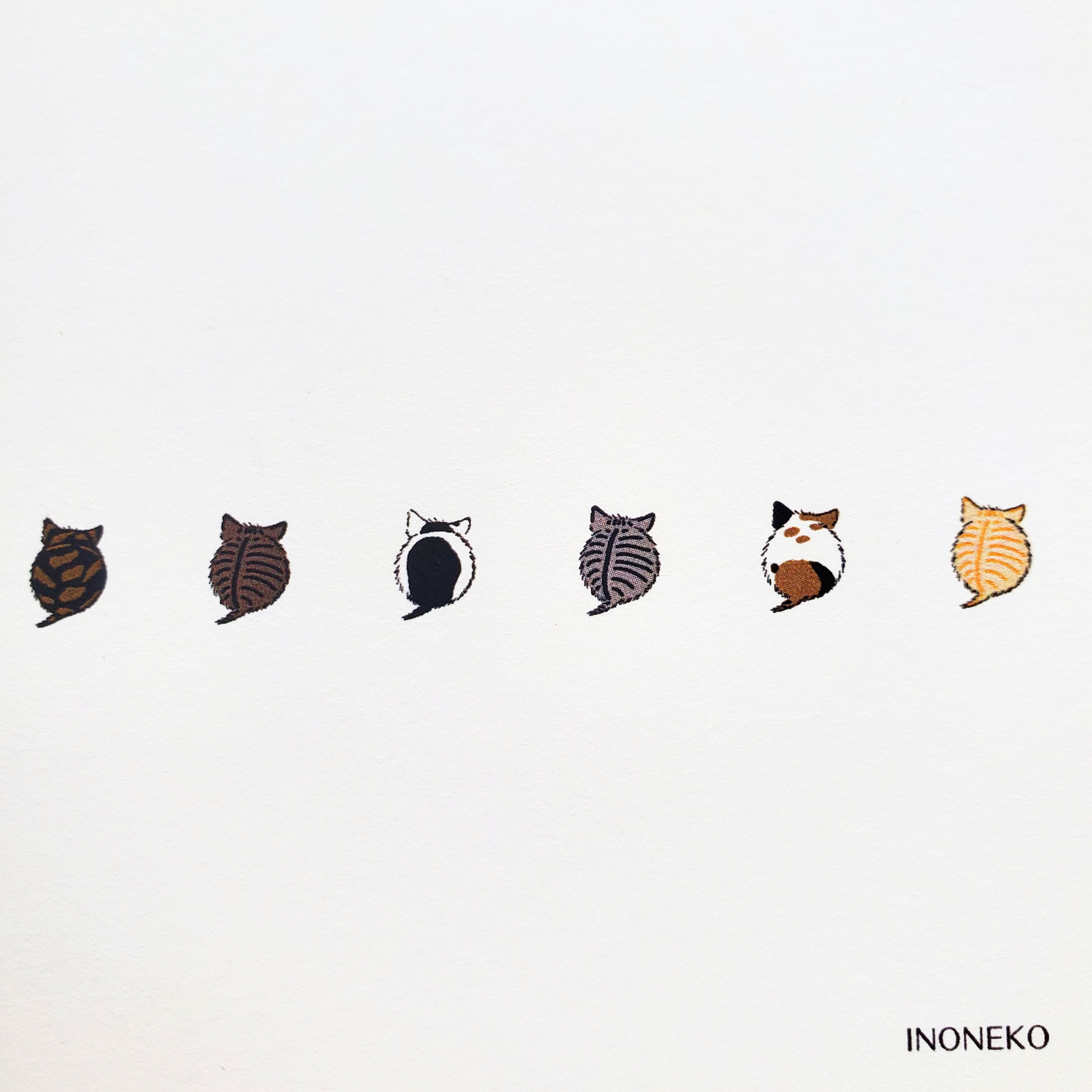 10cmフレームイラスト 仔猫玉 柄