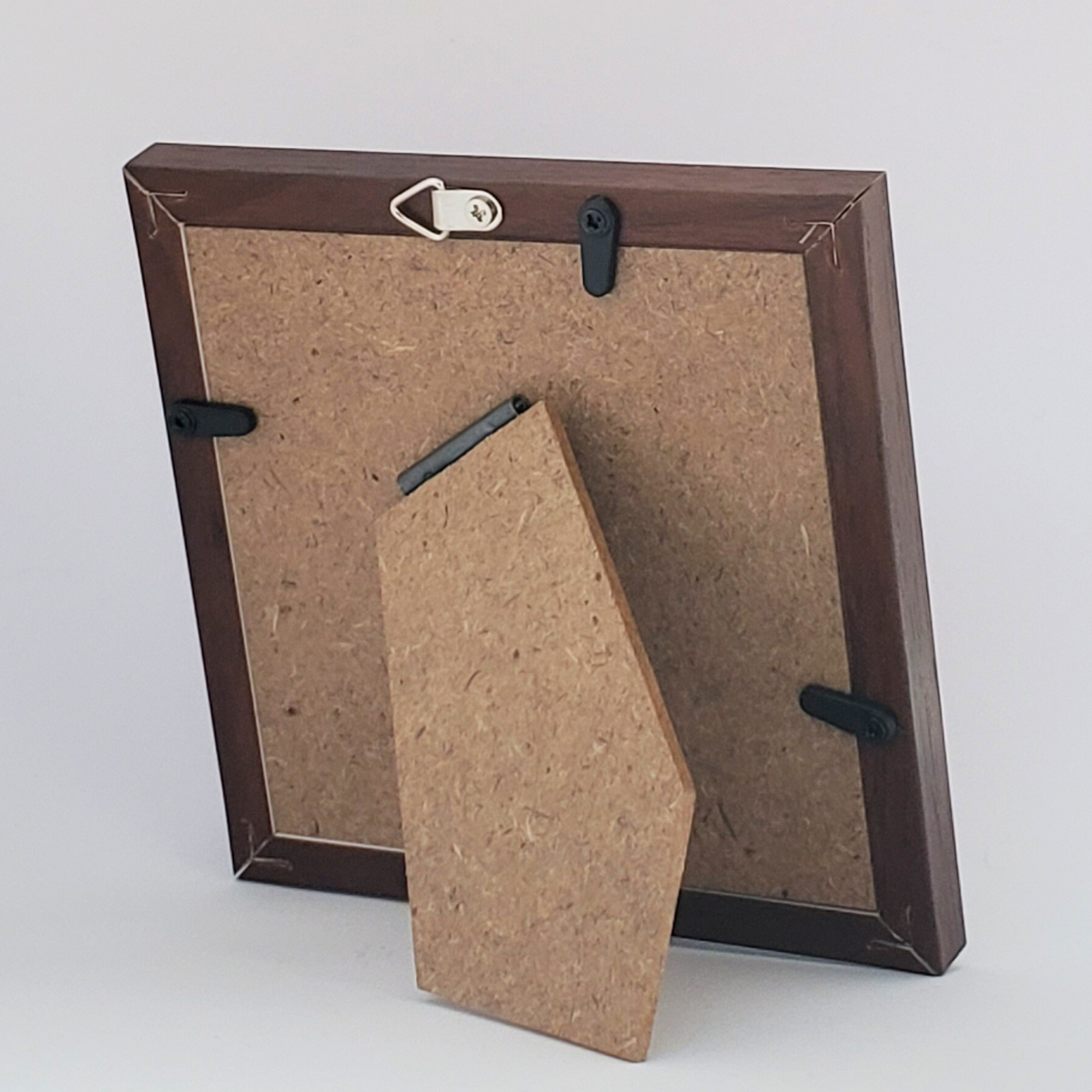 10cmフレームイラスト コーヒー豆袋と黒猫