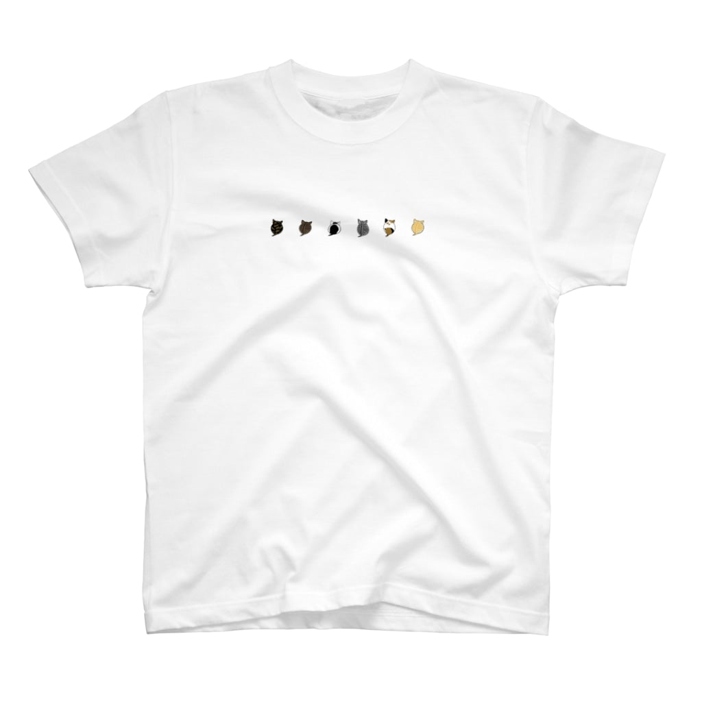 ふわころ!こねこシルエット( 柄 Version ) スタンダードTシャツ