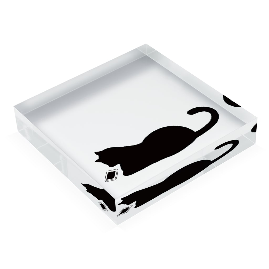 スマホ依存症 ねこも注意? アクリルブロック