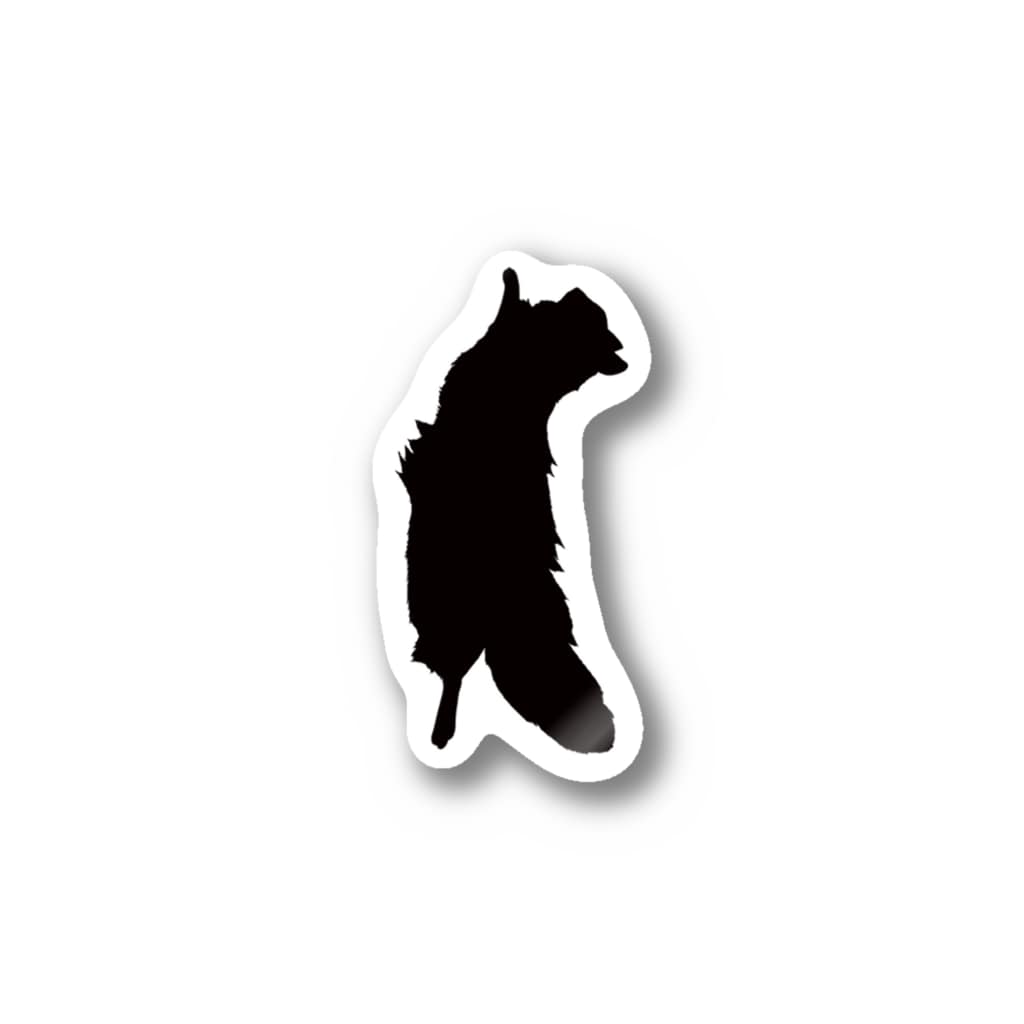 床に落ちてるねこ ステッカー