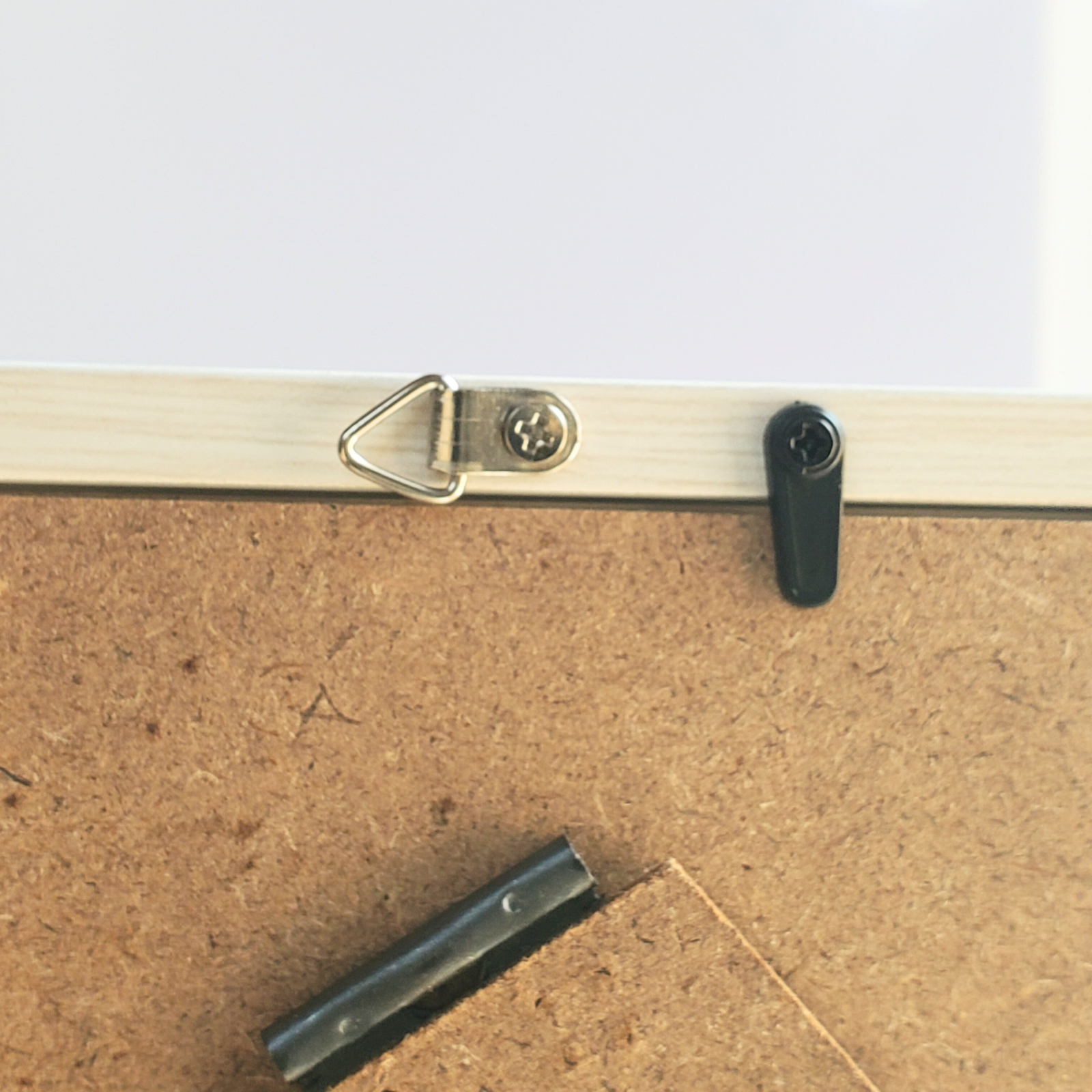 10cmフレームイラスト ミモザと黒猫 ホワイト