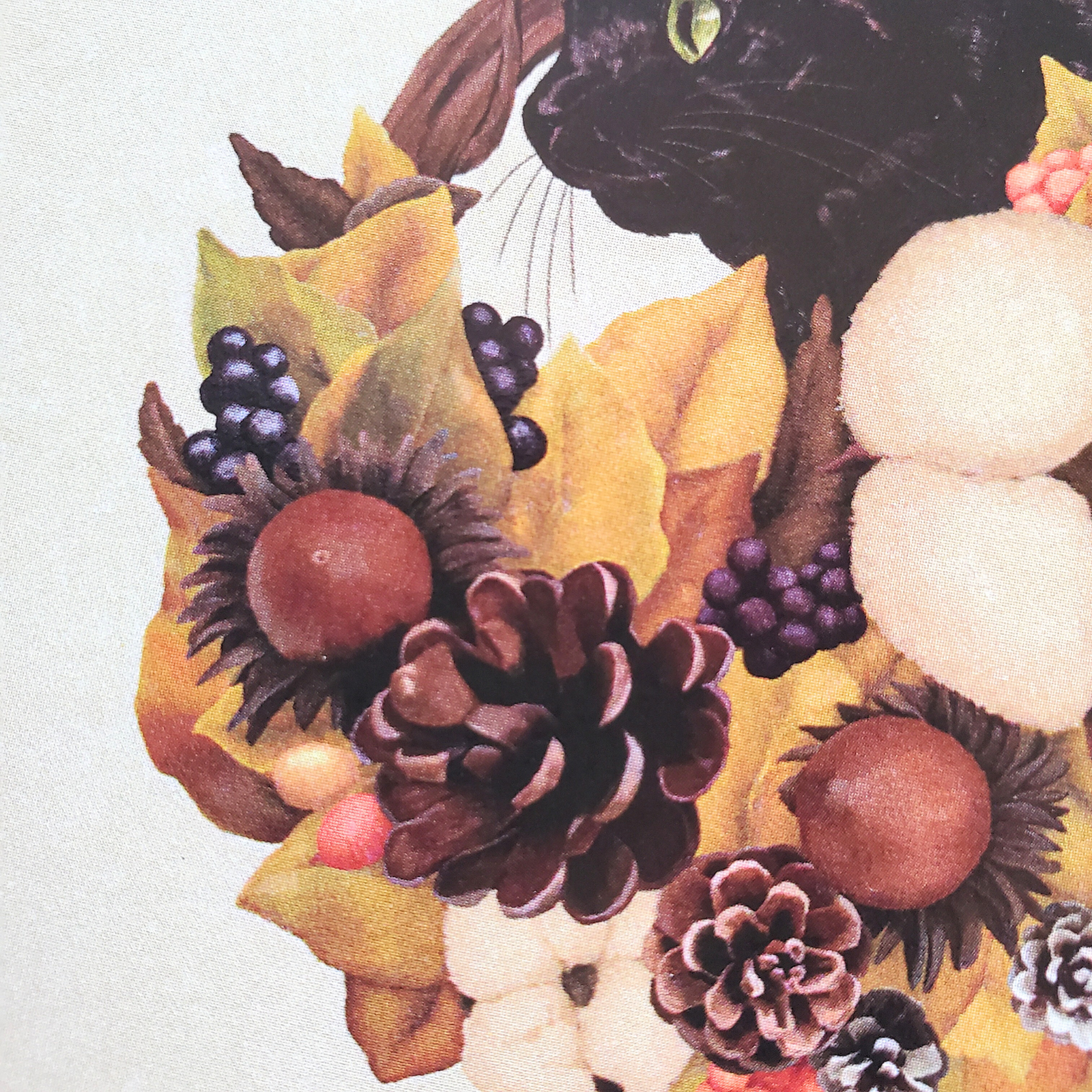 10cmフレームイラスト 実りの秋と黒猫