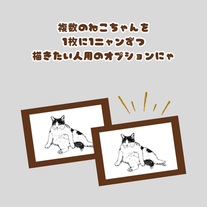 一発描きネコチャン　オーダー専用　オプション　フレーム追加