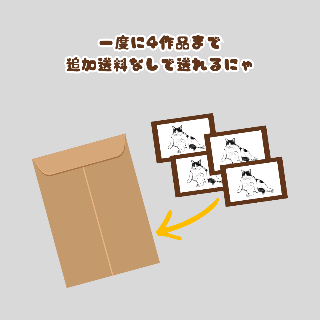 一発描きネコチャン　オーダー専用　オプション　フレーム追加